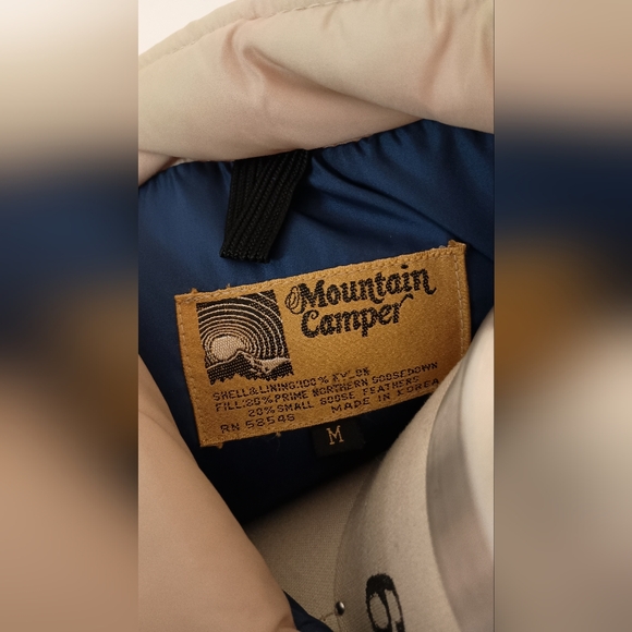 Vtg 80s Chevron Goosedown Vest - Picture 6 of 7